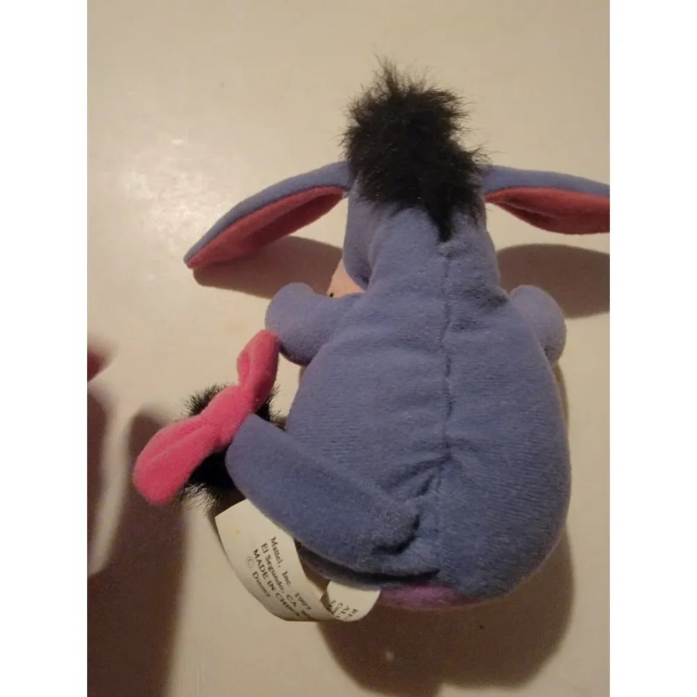 Mattel Eeyore‎ Bean Bag Plush 1997 90s Winnie The Pooh And Friends Stuffed Toy